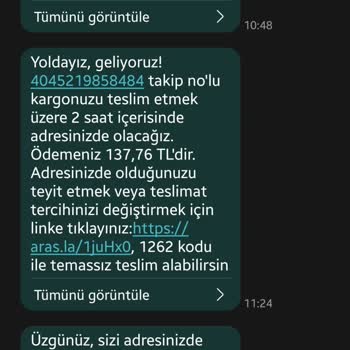 Aras Kargo Kargonun Adrese Gelmemesi