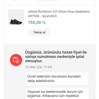 Hepsiburada Yanlış Fiyatlandırma Sebebi İle Ürün İptal Etti