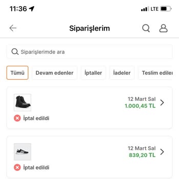 Hepsiburada'DAN Aldığım Ürünlerimin Sebepsizce İptali