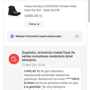 Hepsiburada'DAN Aldığım Ürünlerimin Sebepsizce İptali