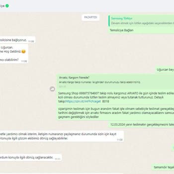 Samsung Arvato Yılan Hikayesine Dönen Teslimat Hk.