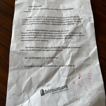 Birnumara.com Fatura Yok, Karttan Para Çekildi, Ürün Gönderilmedi