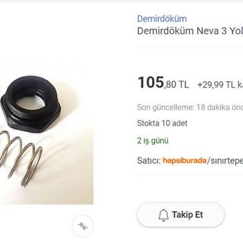 DemirDöküm 3 Yollu Vana 100TL'lik Parça 850TL'ye Takılıyor!