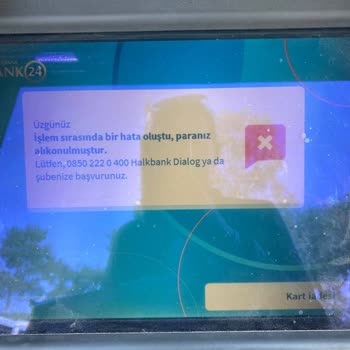 Halkbank ATM Arıza Nedeniyle Para Hesaba Aktarılamadı