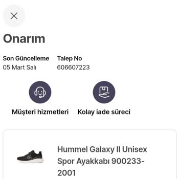 Hummel Ayakkabı Şikayetim Var