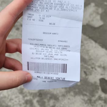 In Street İade Veya Değişim İstiyorum