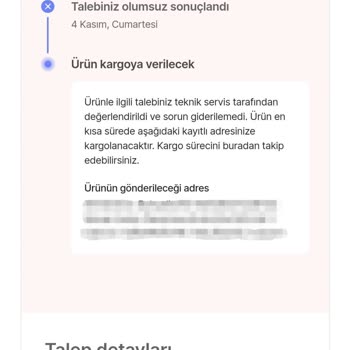 Hepsiburada Ürünümü İade Etmiyor.