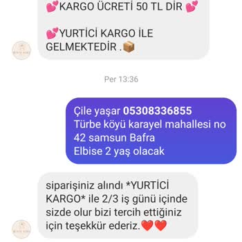 Minik Kids (Instagram: Minikkiids) Farklı Ürün Gönderimi