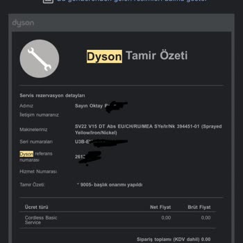 Dyson, Garanti Süreci, Müşteriyi Yanıltıyor.