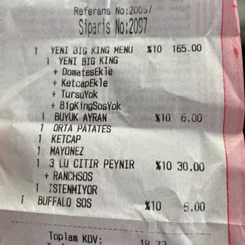 Ankara Optimum'da Burger King'den Beklenen Lezzet Hayal Kırıklığı