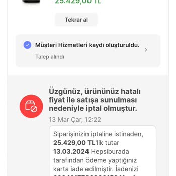 Hepsiburada.com Mağduriyeti Ve Sorumsuzluğu.