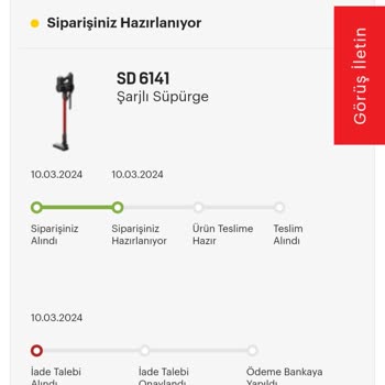 Arçelik.com Ücret İadesini Yapmıyor