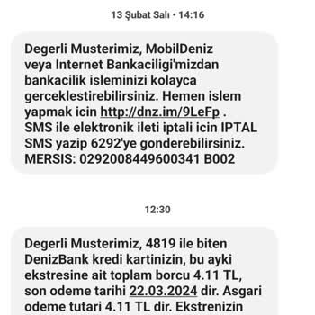 Denizbank Müşteri Hizmetleri Memnuniyeti Hiç İyi Değil