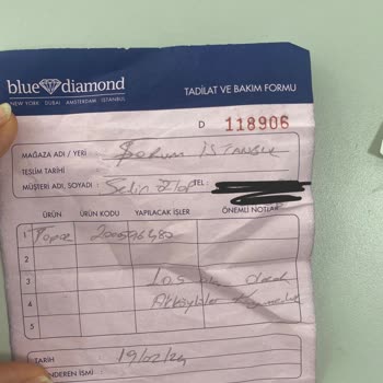 Blue Diamond Blue Dimond Değişim Yasal Süresini Aşması