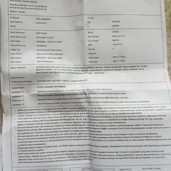 Infinix İnfinix Akıllı Saat Yetkili Servisten Gelen 4 Üncü Sıfır Cihazda Bozuk