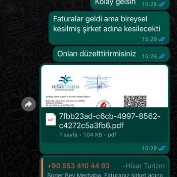 Hisar Turizm Hasar Turizm'mi Bir Daha Asla