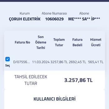Faturamiodesene.com Elektrik Faturası Ödeme