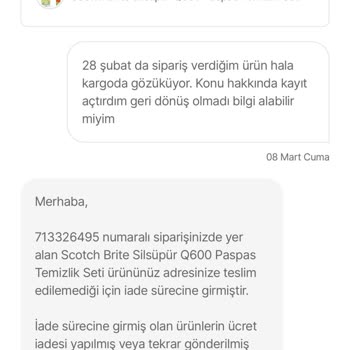 Hepsiburada Siparişi İptal Ediyor