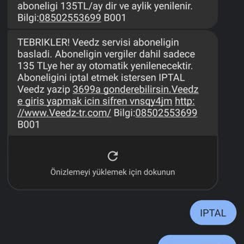 Veedz-tr.com Faturama Yansıyan Beklenmedik Ücret!