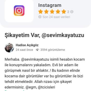 Guncelsikayetlerimiz.com Hadise Açıkgöz İsimli Kişi