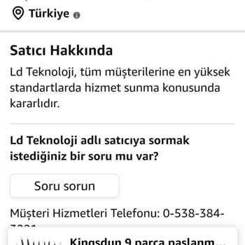 Amazon! Ürün Satıcısı Sensin Banane Diyemezsin.