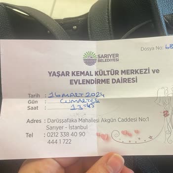 Sarıyer Belediyesi Nikah Dairesi Randevu
