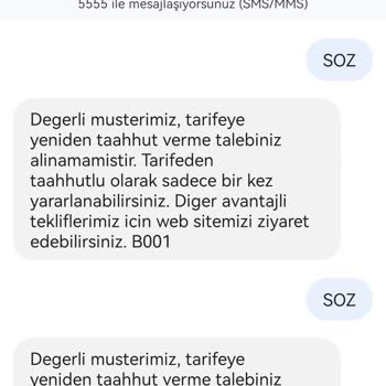 Türk Telekom'un Tekrar Taahhüdümü Yenilememesi Ve Yalan Bilgi Vermesi