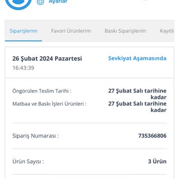 Avansas 3 Haftadır Teslim Edilmeyen Ürünler