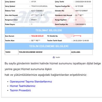 Zara Online Dan Alınan Ürünlerin İade Ücretinin Ödenmemesi