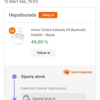 Hepsiburada Yanlış Fiyat Nedeniyle İptal Edilen Ürün