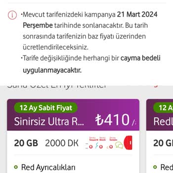 Vodafone Tarifem En Uygun Olmasını