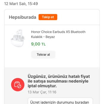 Hepsiburada Honor Choice Earbuds X5 Bluetooth Kulaklık -