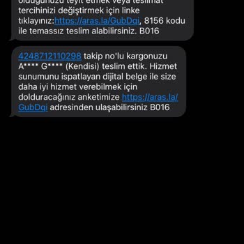 Aras Kargo Orhangazi Teslimat Şikayeti