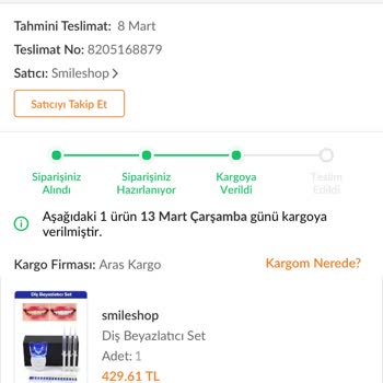 Smileshoptr (Instagram) Ürünüm Elime Ulaşmadı
