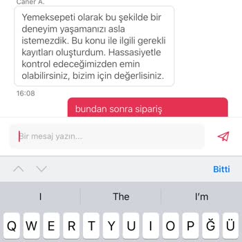 Yemeksepeti Market Eksik Ürün Gönderip Tekrar Gönderim Yapmıyor
