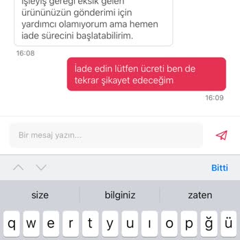Yemeksepeti Market Eksik Ürün Gönderip Tekrar Gönderim Yapmıyor