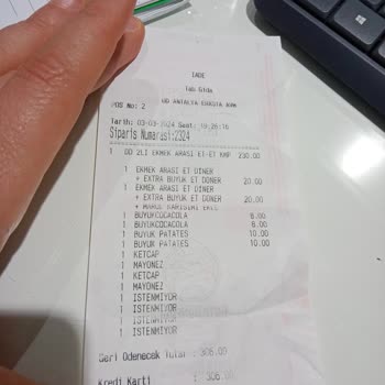 Usta Dönerci Yemek Kötüydü Ve İstediğimiz Gibi Servis Gelmedi