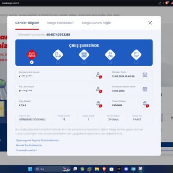 Aras Kargo Adım-Soyadım Ve Telefon Numaram Kullanılarak Kargo Gönderilmiş.