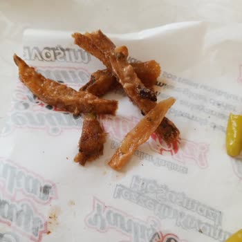 Öncü Döner Balçova Şubesi Dürümün İçinde Kömür Gibi Patatesler