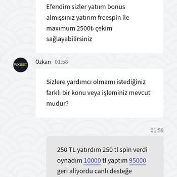 Fixbet Kazandığım Param Verilmedi