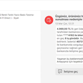 Hepsiburada Yanlış Fiyat Diyerek Siparişleri İptal Ediyor