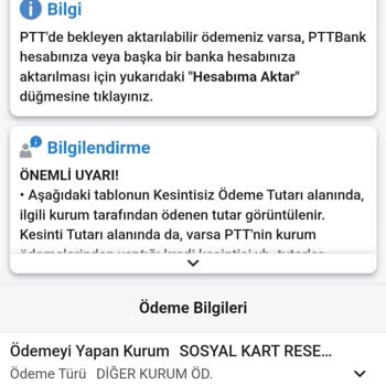 PTT Bank Param PTT Den İbana Yatmadı PTT De Görünmüyor