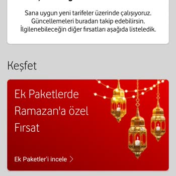 Vodafone Uygun Tarife Bulunamadı