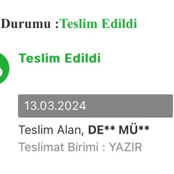 MNG Kargo Teslim Edildi Denmesine Rağmen