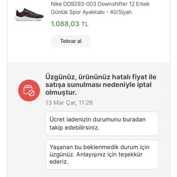 Hepsiburada'da İptal Edilen Yüksek Tutarlı Alışveriş
