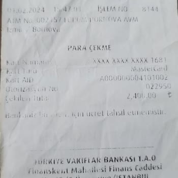 VakıfBank ATM Eksik Para Verdi
