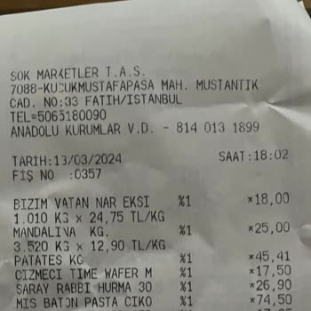 Şok Market Fiyat Farklılığı