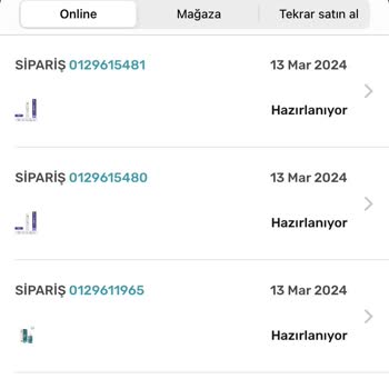 Watsons Sitede Siparişim Görünmüyor, Fakat Ödemesi Alındı.