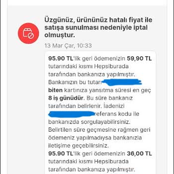 Hepsiburada Sipariş İptali Mağduriyeti