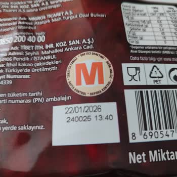 Migros Kakao Eksik Gramajlı Paketleme